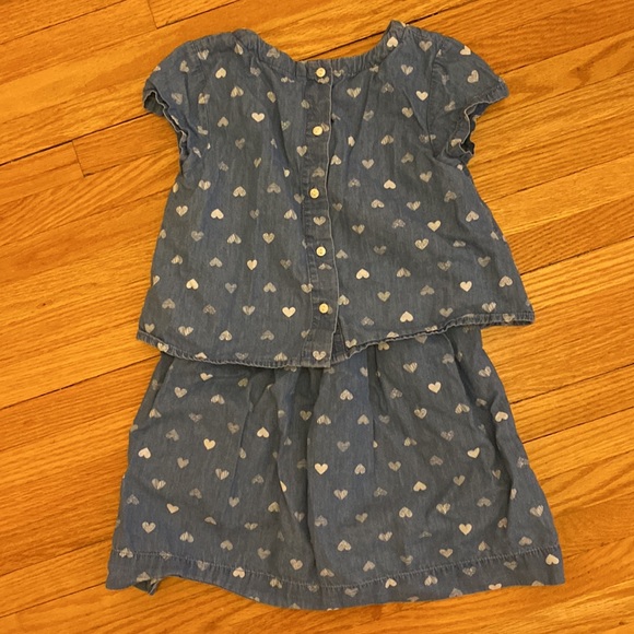 Oshkosh size 6 chambray with hearts dress. Adorable! - Picture 5 of 5